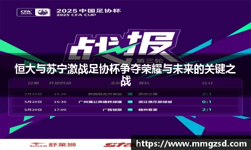 恒大与苏宁激战足协杯争夺荣耀与未来的关键之战
